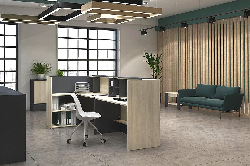 Современная стойка-ресепшн Инновация - вид 26