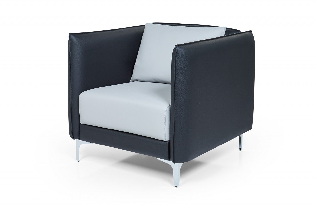 Офисный диван из кожзама Графит - вид 5