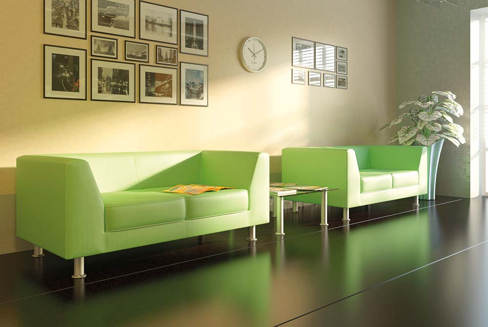 Офисный диван из кожзама Эволюшн - вид 2