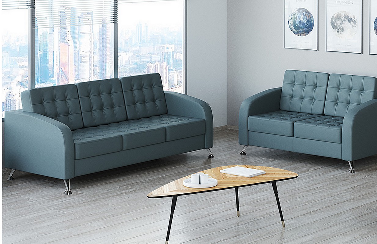 Офисный диван из кожзама Рольф - вид 7