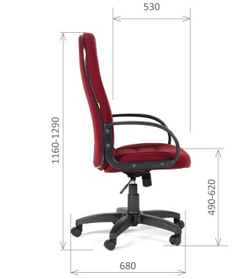 Кресло руководителя эконом CHAIRMAN СH-727 - вид 11